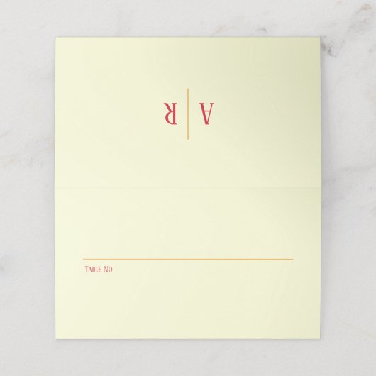 Heldere & Kleurrijke Roze Rood & Sinaasappel Bloem Plaatskaartje (Buitenkant ongevouwen)