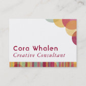 Heldere & Kleurrijke Samenvatting met Strepen & Visitekaartje (Voorkant)