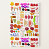 Heldere kleurrijke Snoepjes Leuk Notitieboek (Achterkant)