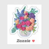 Heldere kleurrijke Sticker voor Flower Lovers (Vel)