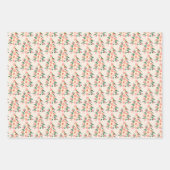 Heldere kleurrijke trendy kerstvakantie inpakpapier vel (Voorkant 3)