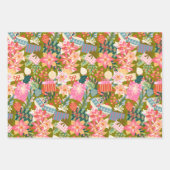 Heldere kleurrijke trendy kerstvakantie inpakpapier vel (Voorkant 2)