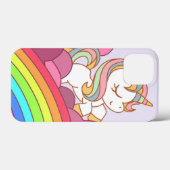 Heldere kleurrijke Unicorn en regenboogkunst Case-Mate iPhone Case (Achterkant (horizontaal))
