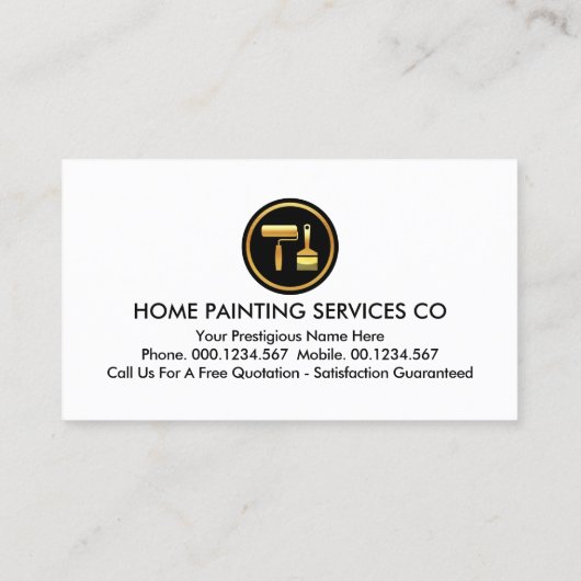 Heldere kleurrijke verfkleuren schilder visitekaartje (Achterkant)