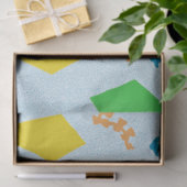 Heldere kleurrijke vliegers in de lucht tissuepapier (Geschenk)