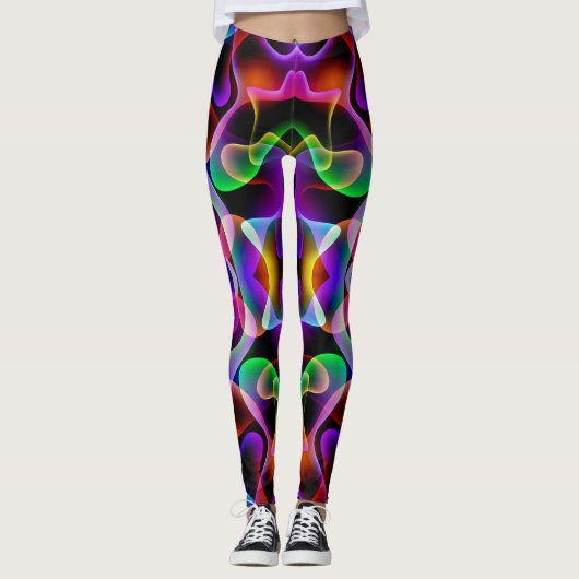 Heldere kleurrijke vrouwen Leggings Running Pants (Voorkant)