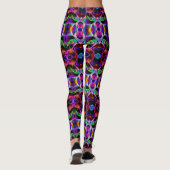 Heldere kleurrijke vrouwen Leggings Running Pants (Achterkant)