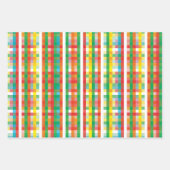 Heldere kleurrijke wensen | Kerstvakantie Inpakpapier Vel (Voorkant 3)