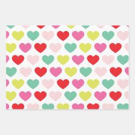 Heldere kleurrijke wensen | Kerstvakantie Inpakpapier Vel