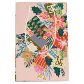 Heldere kleurrijke wensen | Kerstvakantie Medium Cadeauzakje (Voorkant)