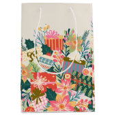 Heldere kleurrijke wensen | Kerstvakantie Medium Cadeauzakje (Voorkant)