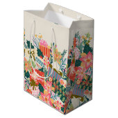 Heldere kleurrijke wensen | Kerstvakantie Medium Cadeauzakje (Achterkant Gekanteld)