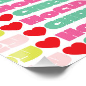 Heldere kleurrijke wensen | Kerstvakantie Perfect Poster (Hoek)