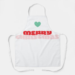 Heldere kleurrijke wensen | Kerstvakantie Schort