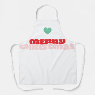 Heldere kleurrijke wensen   Kerstvakantie Schort