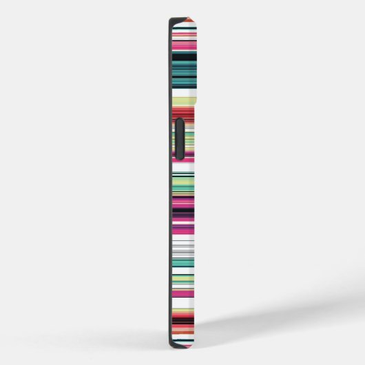 Heldere kleurrijke witte strepen Case-Mate iPhone case (Achterkant / Rechts)