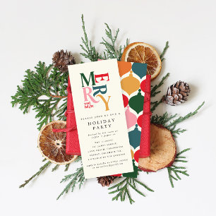 heldere kleurrijke zakelijke kerstfeestviering kaart