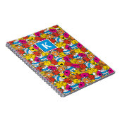 Heldere lachende gezichten | Monogram Notitieboek (Rechterzijde)