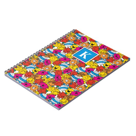 Heldere lachende gezichten | Monogram Notitieboek (Linkerzijde)