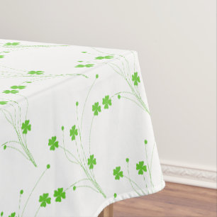 Heldere lentgroene bloemen, kleine Floral afdrukke Tafelkleed