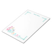 Heldere & Leuke Kleurrijke Muzieknoten Grenslijn Notitieblok (Schuin)