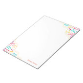 Heldere & Leuke Kleurrijke Muzieknoten Hoek Notitieblok (Schuin)