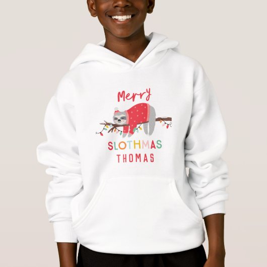 Heldere leuke luiaard kerst (Voorkant)