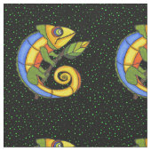 Heldere levendige Abstracte hagedissen die Stippen Stof (Close Up)