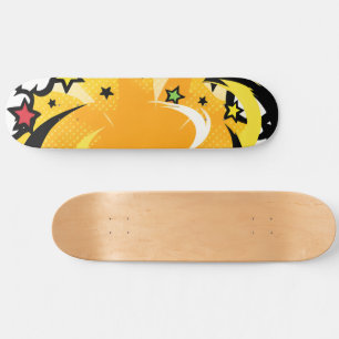 Heldere levendige kleuren Pop cultuur Vibe Persoonlijk Skateboard