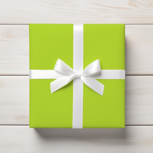 Heldere levendige limoen groene citrus vast cadeaupapier