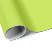 Heldere levendige limoen groene citrus vast cadeaupapier (Rol Hoek)