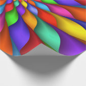 Heldere Levendige Psychedelische Spiraalvormige Cadeaupapier (Hoek)