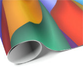 Heldere Levendige Psychedelische Spiraalvormige Cadeaupapier (Rol Hoek)