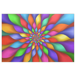 Heldere Levendige Psychedelische Spiraalvormige Stof