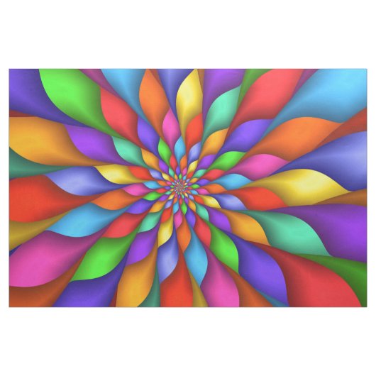 Heldere Levendige Psychedelische Spiraalvormige Stof (Yard (91,4 cm))