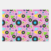 Heldere, levendige vormen inpakpapier vel (Voorkant 2)