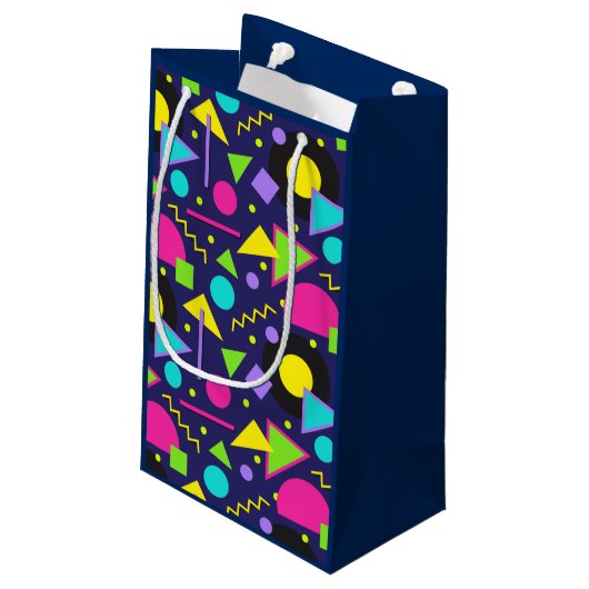 Heldere, levendige vormen klein cadeauzakje (Achterkant Gekanteld)