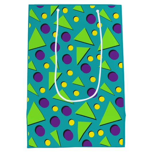 Heldere, levendige vormen medium cadeauzakje (Achterkant)