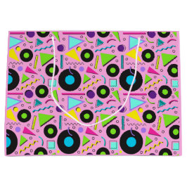 Heldere, levendige vormen met grote cadeautas