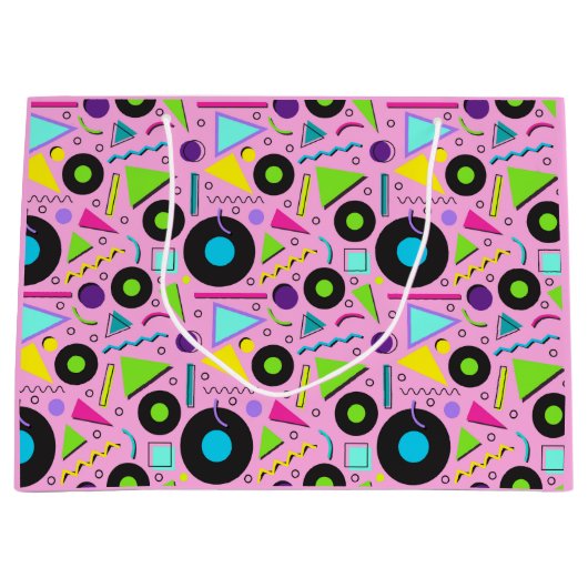 Heldere, levendige vormen met grote cadeautas (Voorkant)