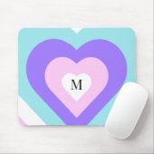 Heldere levendige Y2k 2000s meerharten Muismat (Met muis)