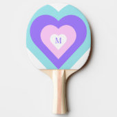 Heldere levendige Y2k 2000s meerharten Tafeltennisbatje (Achterkant)