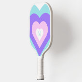 Heldere, levendige Y2k 2000s Multiple Hearts Pickl Pickleball Paddle (Links)