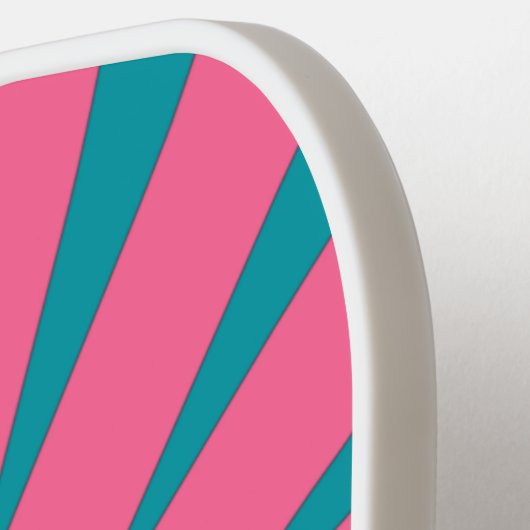 Heldere, levendige Y2k 2000s Multiple Hearts Pickl Pickleball Paddle (Links Detail)