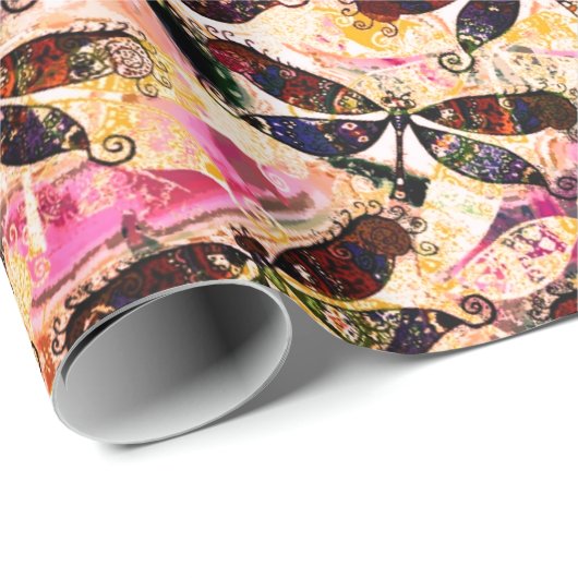 Heldere libellen cadeaupapier (Rol Hoek)