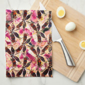 Heldere libellen theedoek (Quarter Fold)