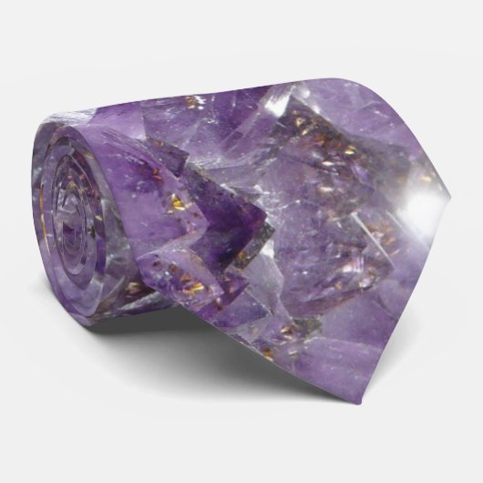 heldere lila amethist stropdas (Opgerold)