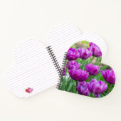 Heldere lila tulpen op een zonnige dag notitieboek (Binnen)