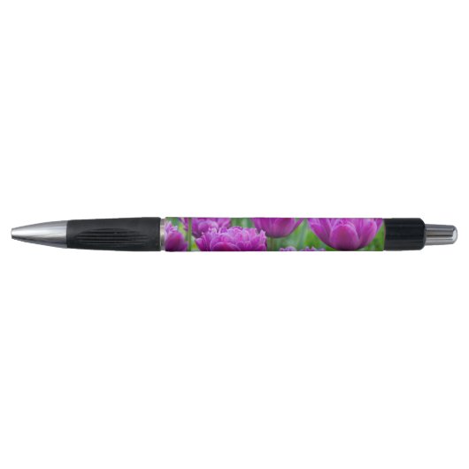 Heldere lila tulpen op een zonnige dag pen (Voorkant)