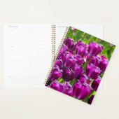Heldere lila tulpen op een zonnige dag planner (Display)